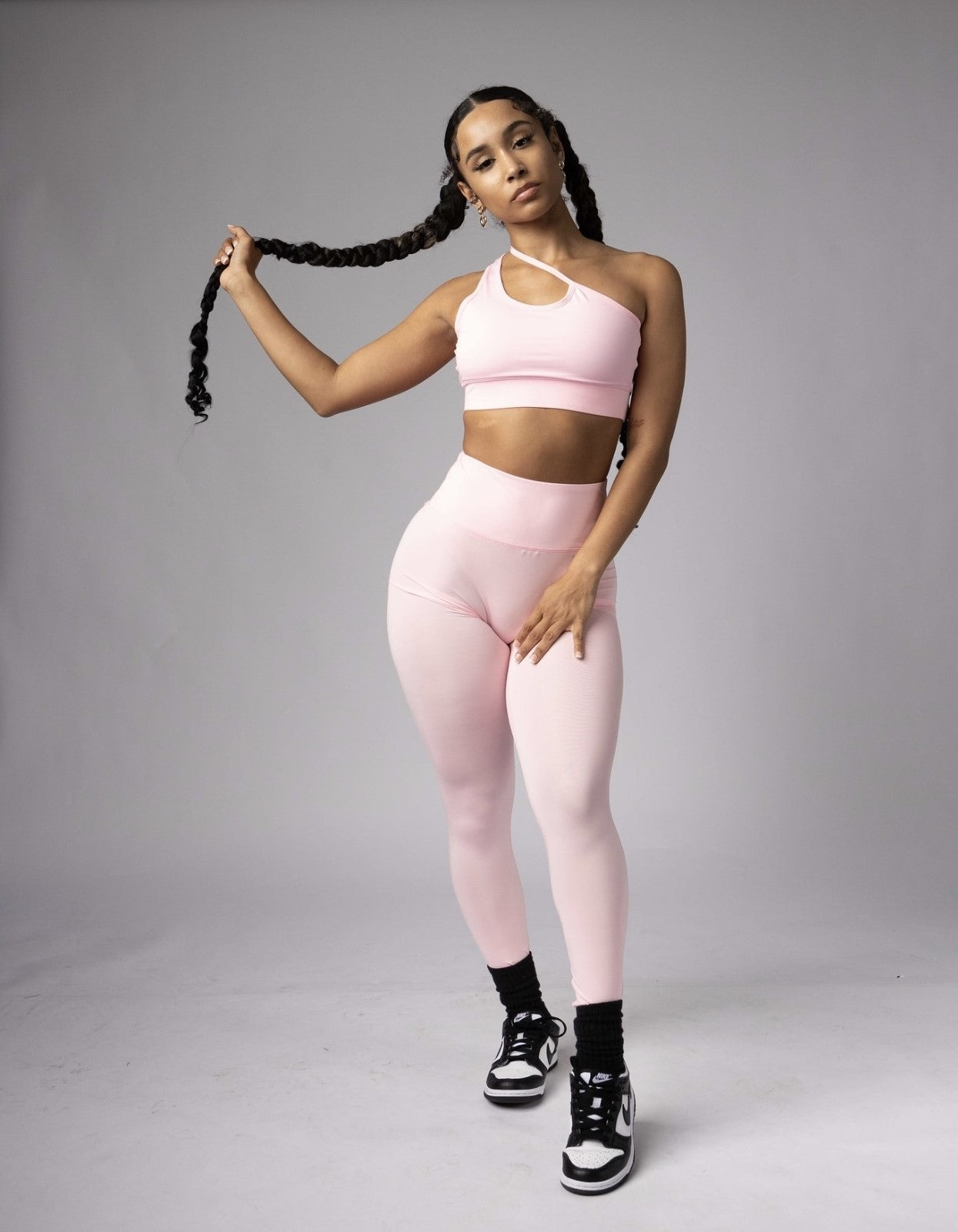 BLUSH ASYMETRIC LEGGINGS