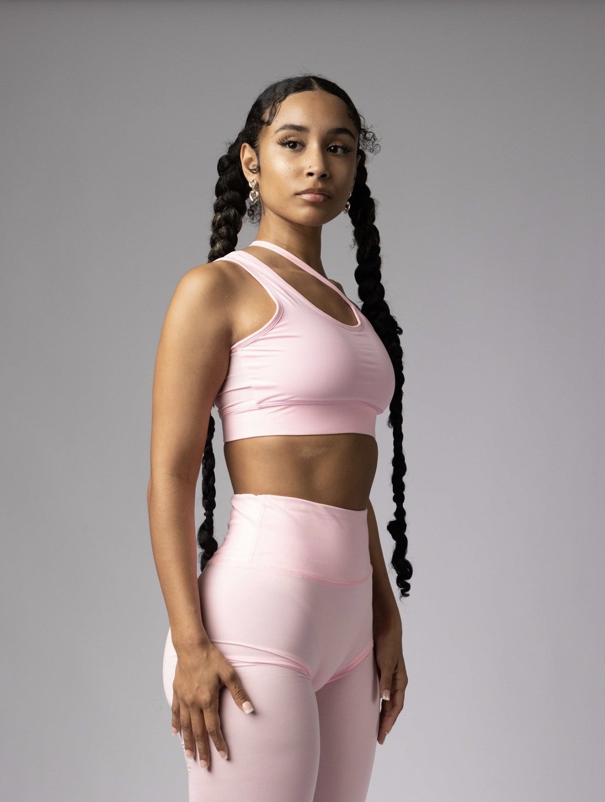BLUSH ASYMETRIC TOP